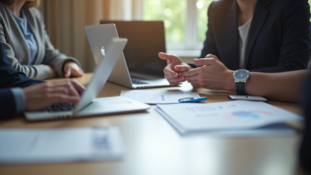 Team-Besprechung und Finanzplanung